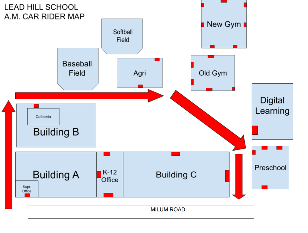 AM Car Rider Map