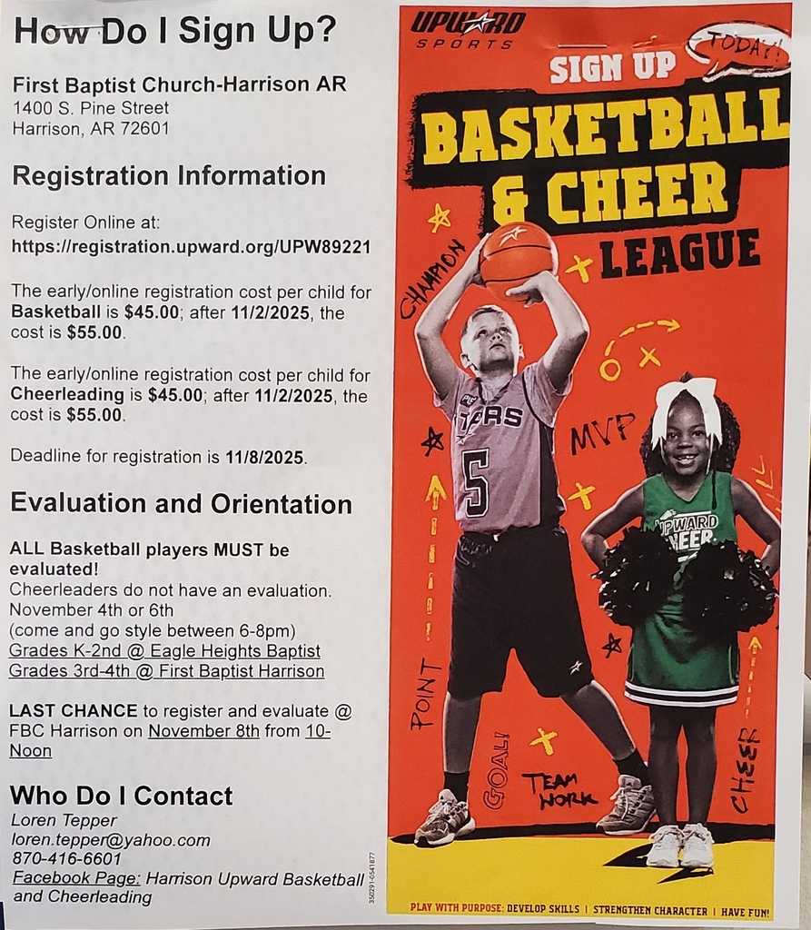 Upwards Basketball & Cheer Flyer
