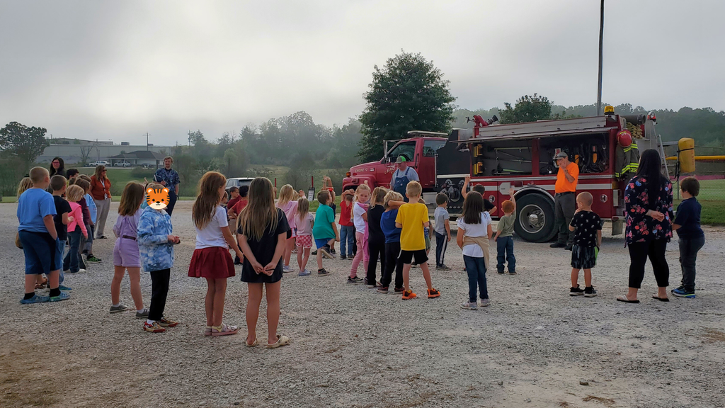 K-2 students at the Fire Safety Visit!