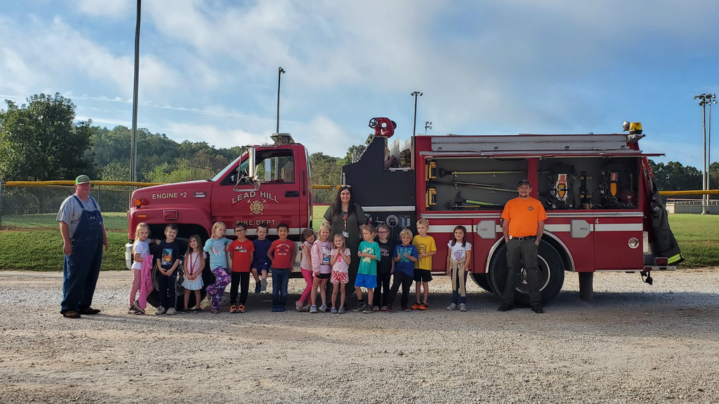 1st Grade at the Fire Safety Visit!