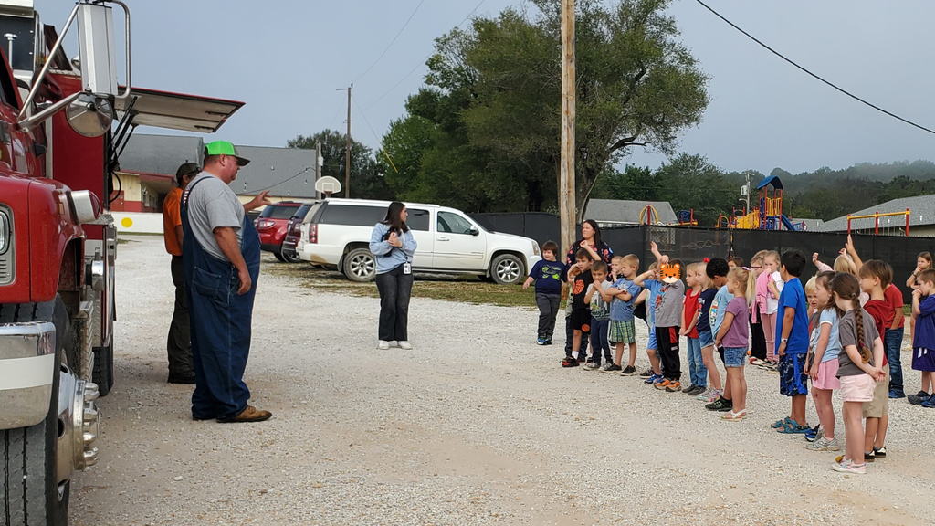 K-2 students at the Fire Safety Visit!