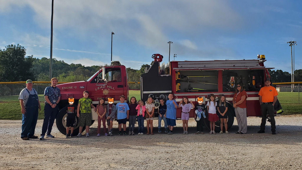 2nd Grade at the Fire Safety Visit!
