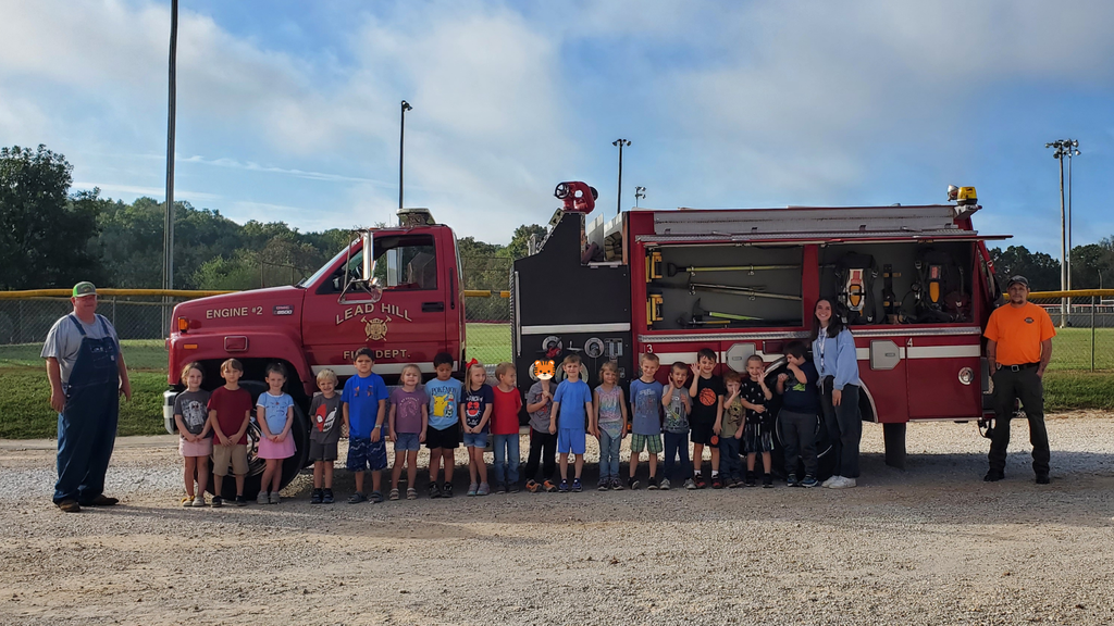 Kindergarten at the Fire Safety Visit!