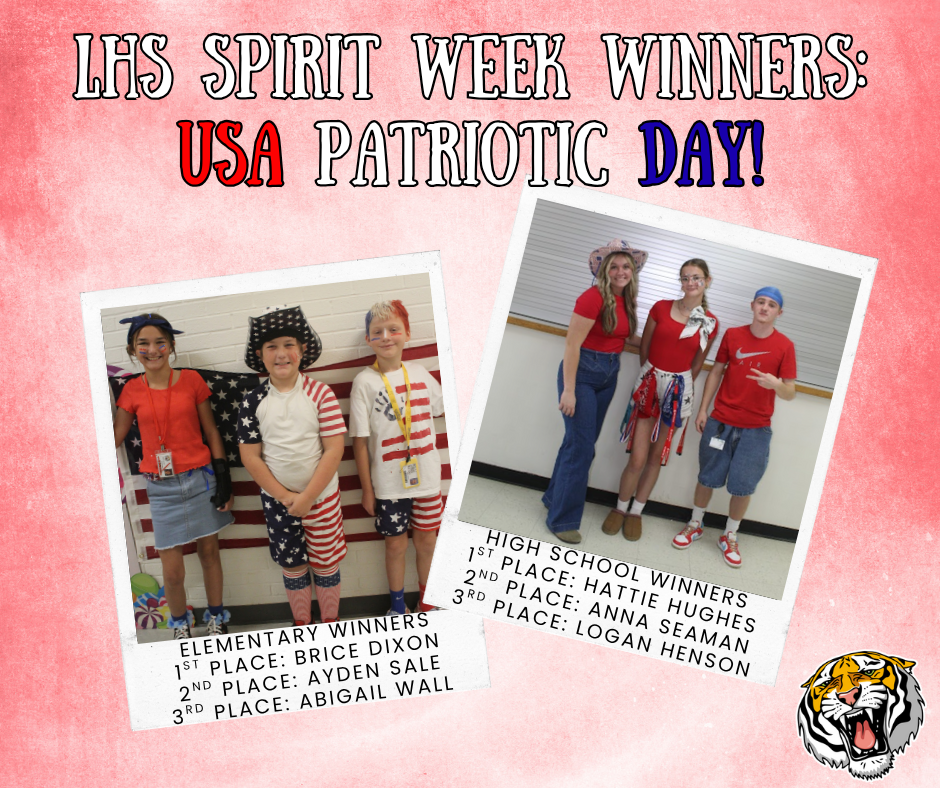 Spirit Week Winners