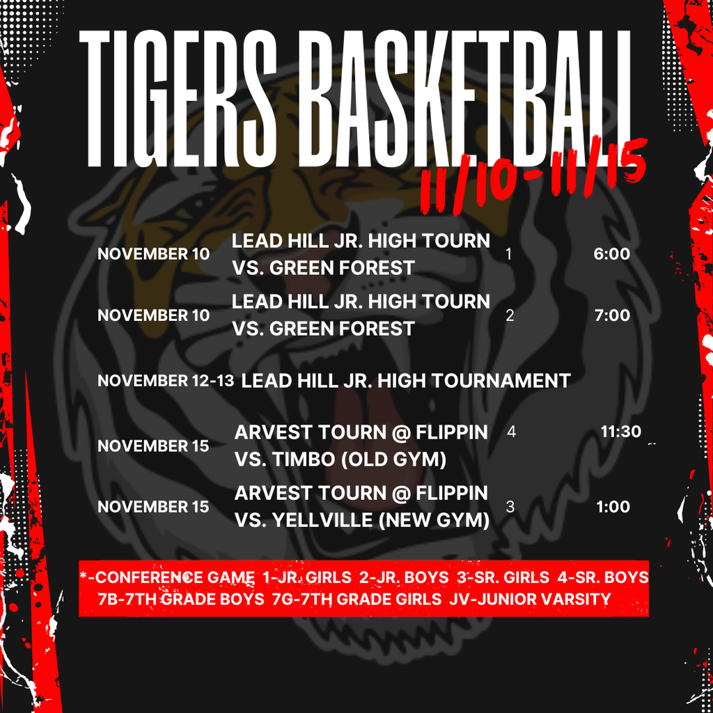 Weekly Schedule 11/10-11/15