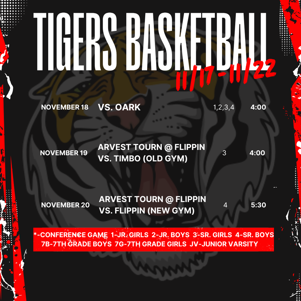 Weekly Schedule 11/17-11/22