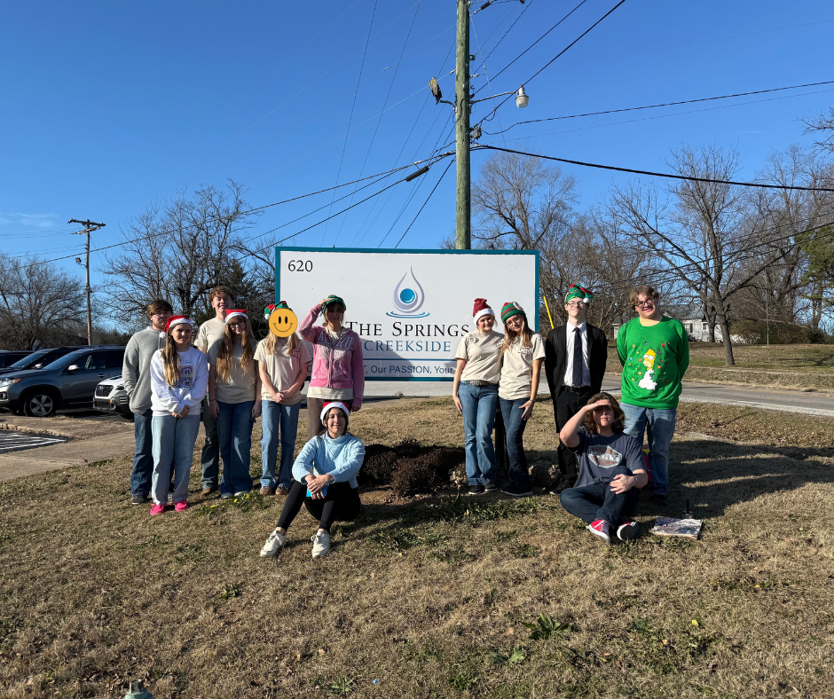FBLA Members at Creekside at the Springs Nursing Home