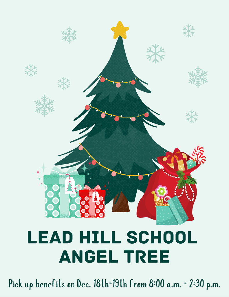 Angel Tree Benefits pick up on Dec. 18th-19th from 8:00-2:30