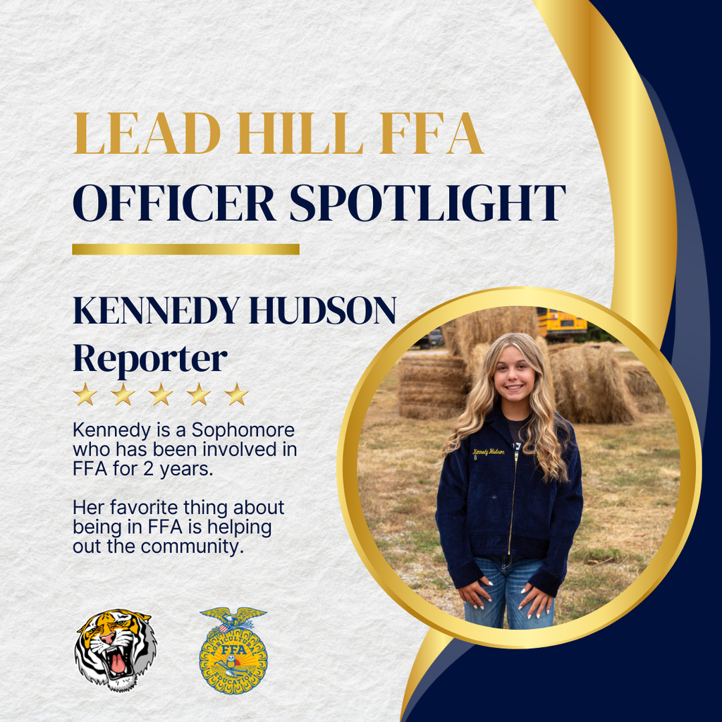 Lead Hill FFA Officer Spotlight: Kennedy Hudson