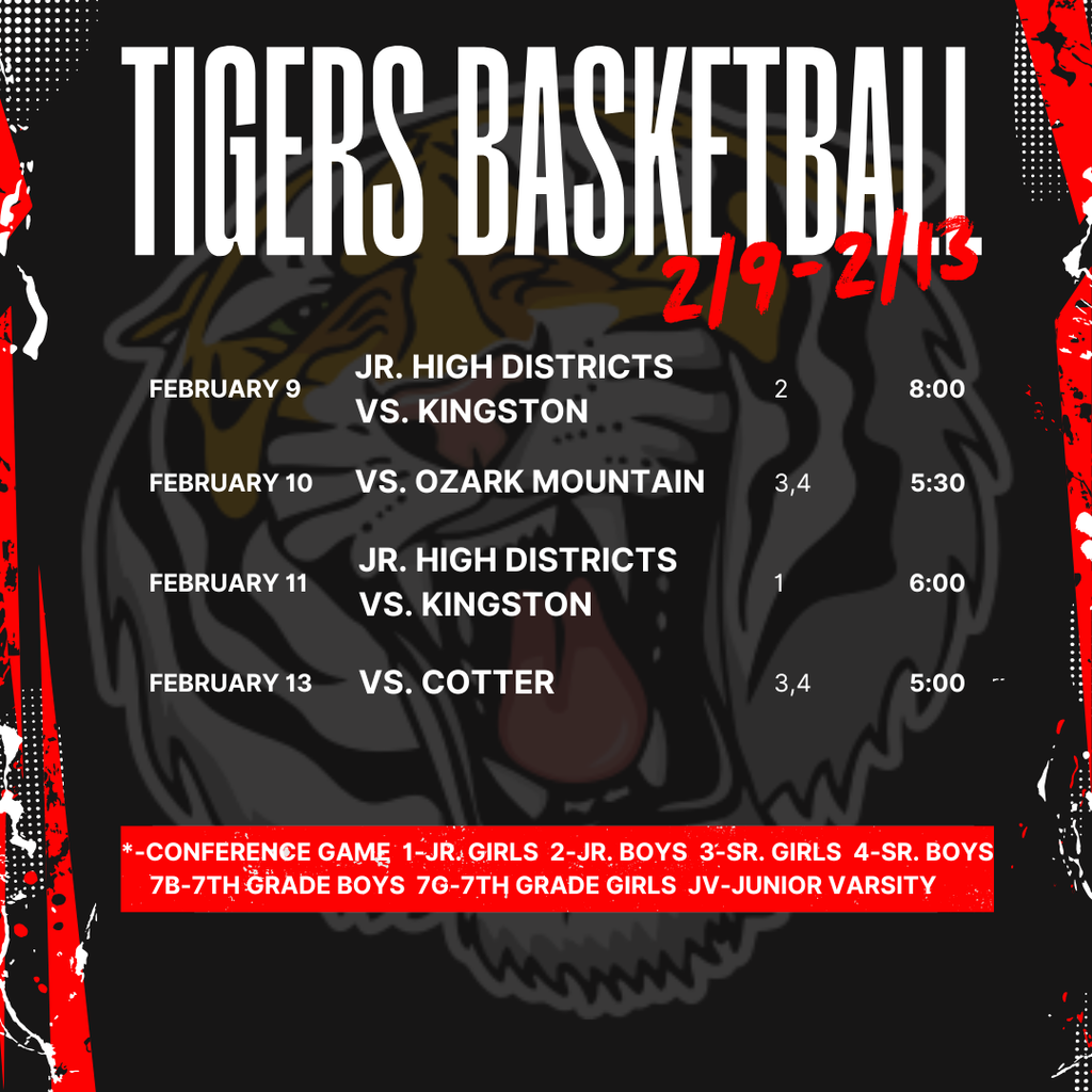 Weekly Schedule 2/9-2/13