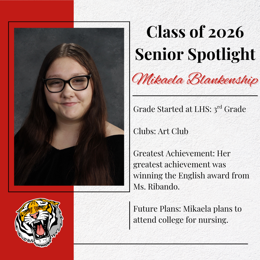 Class of 2026 Senior Spotlight:  Mikaela Blankenship❤️🎓🤍