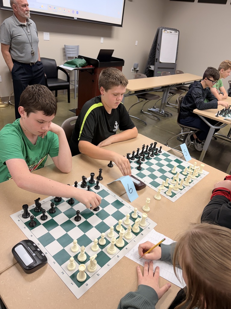 We attended the Junior and Senior High Chess Tournament at the OUR Coop today.  Our students had a great time and were very competitive!!