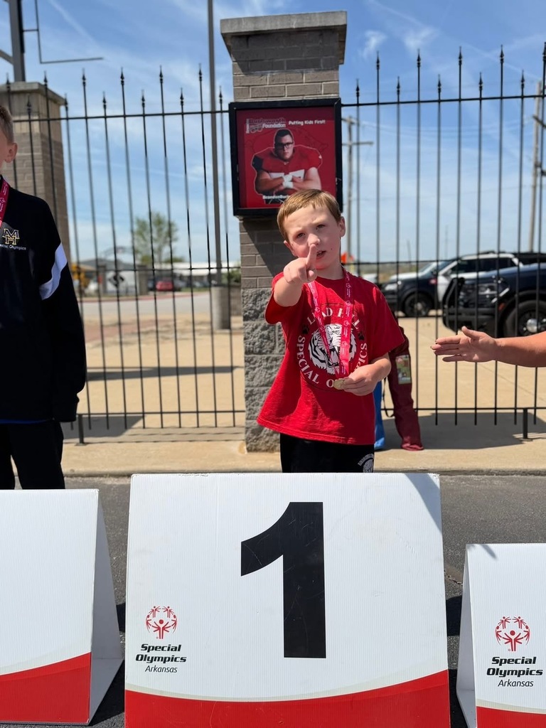 Our Special Olympics team competed in the Track & Field event at Harrison yesterday. We are so proud of these athletes and their hard work! Go Tigers!! 