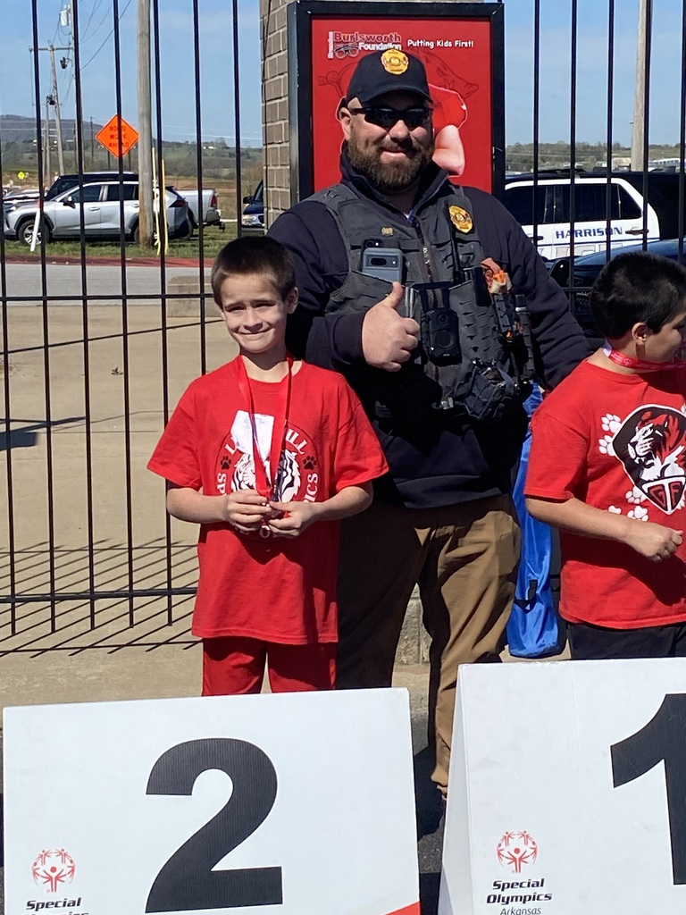 Our Special Olympics team competed in the Track & Field event at Harrison yesterday. We are so proud of these athletes and their hard work! Go Tigers!! 
