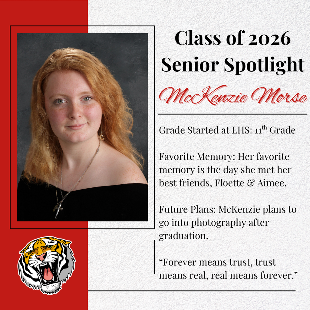 Class of 2026 Senior Spotlights: McKenzie Morse❤️🎓🤍
