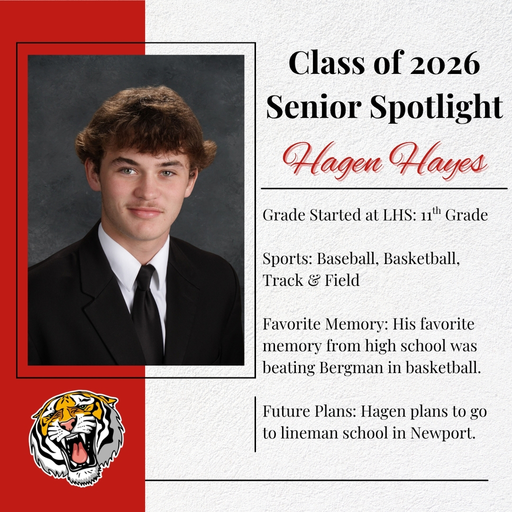 Class of 2026 Senior Spotlights: Hagen Hayes❤️🎓🤍
