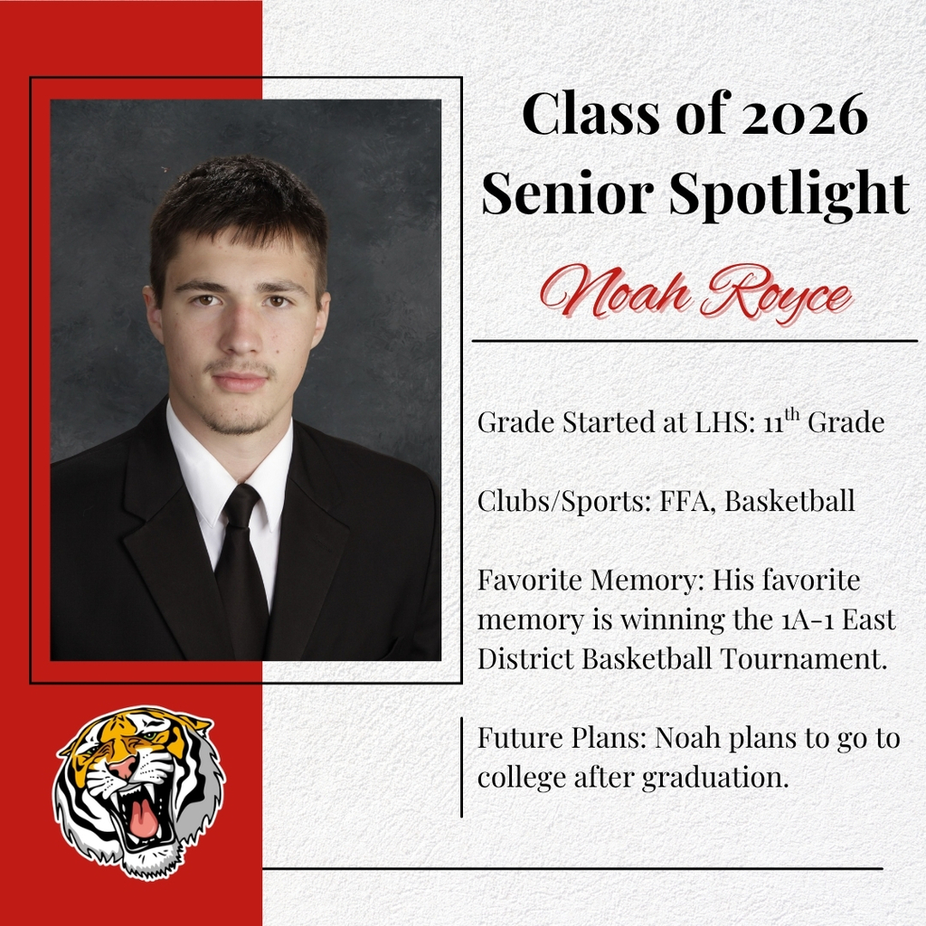 Class of 2026 Senior Spotlights: Noah Royce❤️🎓🤍