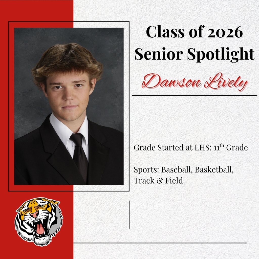 Class of 2026 Senior Spotlights: Dawson Lively❤️🎓🤍
