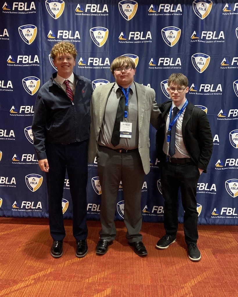 10 of our FBLA members competed at the Arkansas FBLA State Leadership Conference in Little Rock this week: Dylan Cox, Jason Smith, Elizabeth Archer, Kasey Beard, Katie Bergan, Lennard Endres, Audrey Wessling, Violet Abraham, Isaak Farmer and Izaac Kopurtas.   We are so proud of how well each of them performed and represented our school!   Jason Smith took home 1st place in Data Analysis, securing his spot as a Nationals Qualifier!   We also had several students who placed in the top 10 in their events:   Violet Abraham-5th place in Business Communication Isaak Farmer-6th place in Cybersecurity  Elizabeth Archer and Kasey Beard-6th place in Hospitality and Event Management  Lennard Endres-6th place in Personal Finance Dylan Cox-8th place in Sales Presentation