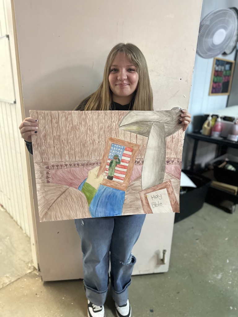 Kaydence Richardson - VFW Art Contest 7th-8th Grade 2D 2nd place