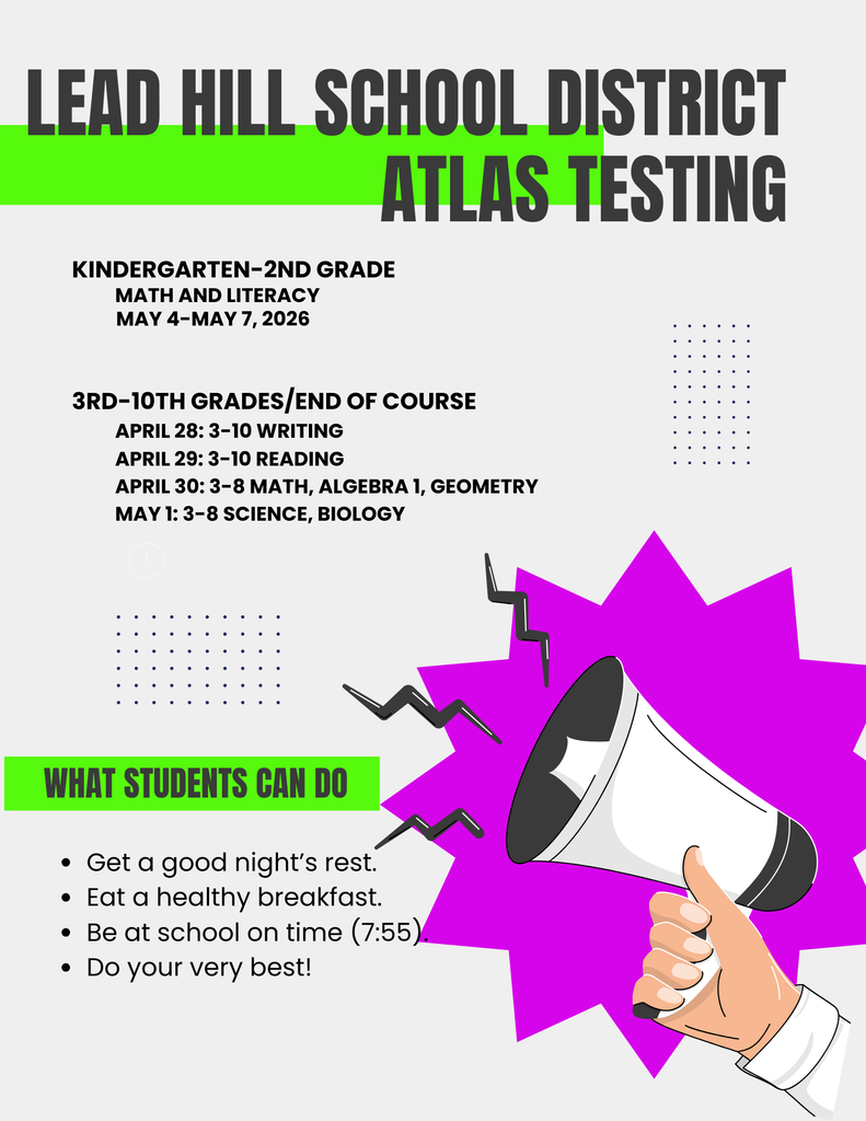 Lead Hill School District ATLAS Testing