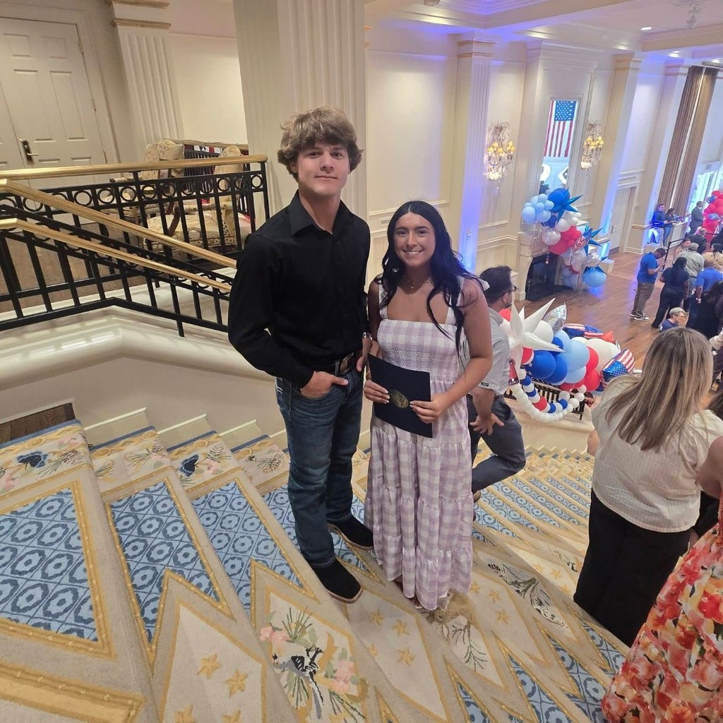 Tesli and Coda at Arkansas Governor's Scholastic Honors Day