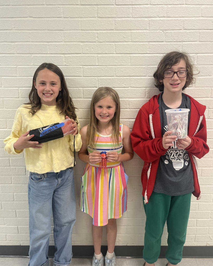 A group of our 3rd-8th graders attended Math Carnival at Northark last week. Camryn Cherwa, Maggi Jenkins, and Brilen Elliott all won something for Guessestimation. Great job, Tigers!!