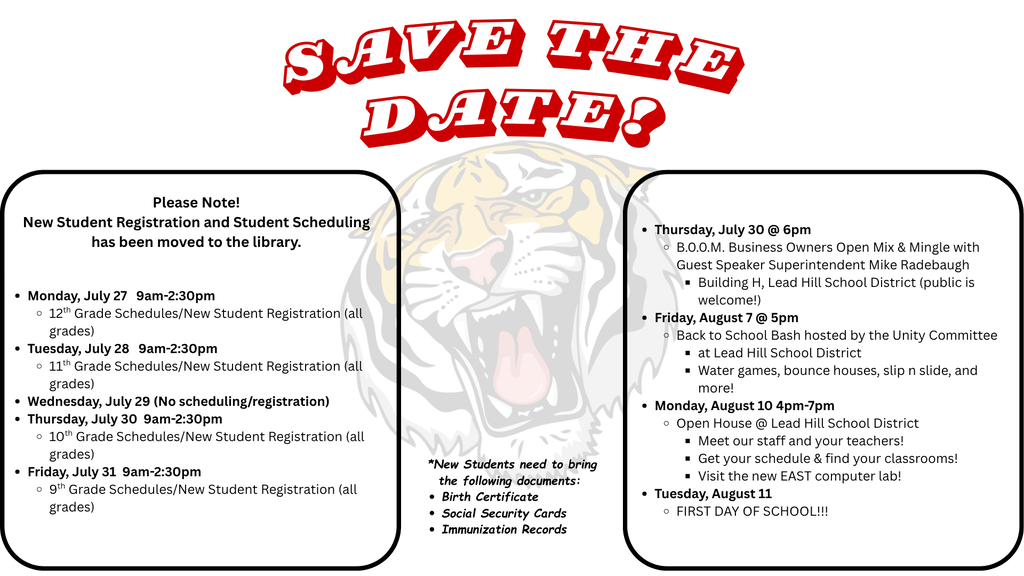 SAVE THE DATE infographic
