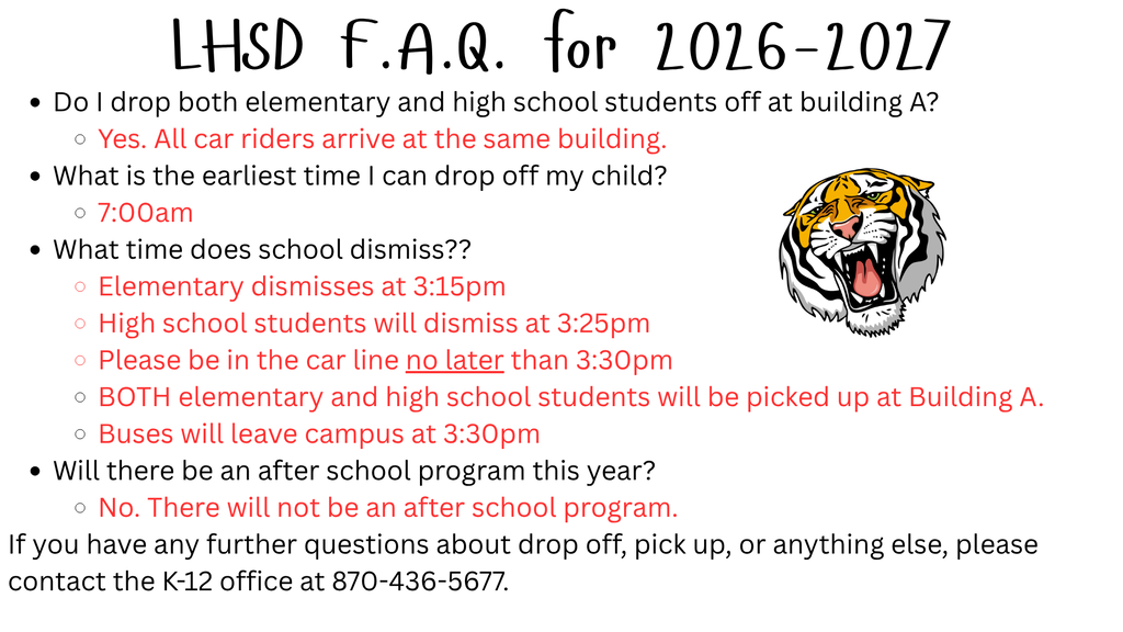 LHSD FAQ for 2026-2027