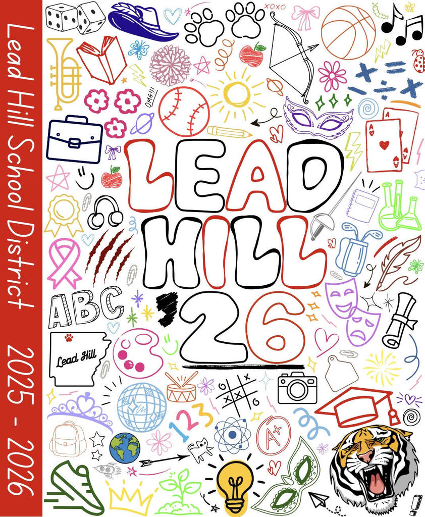 Graphic Lead Hill '26 yearbook