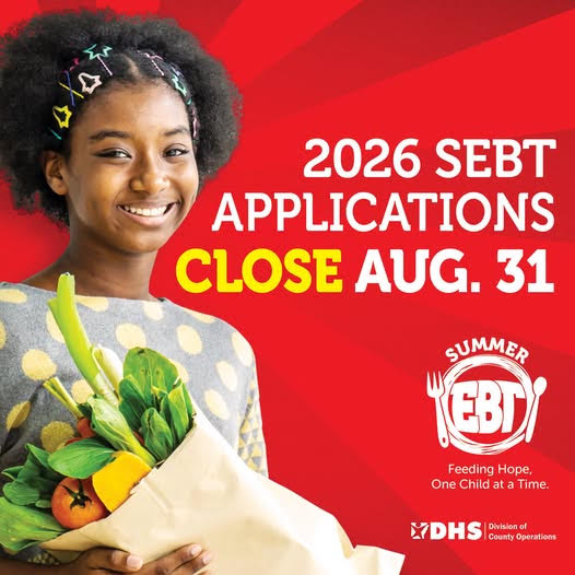 The application deadline for the 2026 Summer EBT program closes on August 31, 2026. 