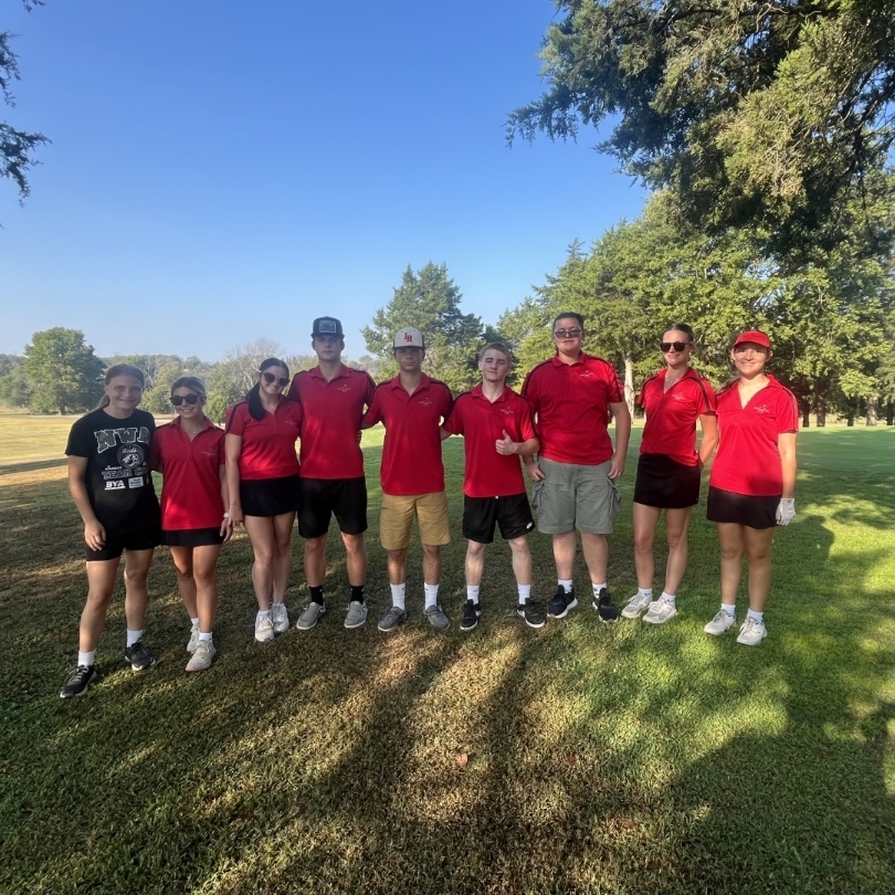 Lead Hill boys and girls golf competed in an 18 hole match today at Diamond Hills Country Club. The lady tigers finished first overall. Elizabeth Archer was the girls medalist. The tigers finished second overall. Easton Hardman finished second overall as an individual for today. Also a big thank you to Karen at Karen’s Country Market for providing lunch for the tiger golfers today!