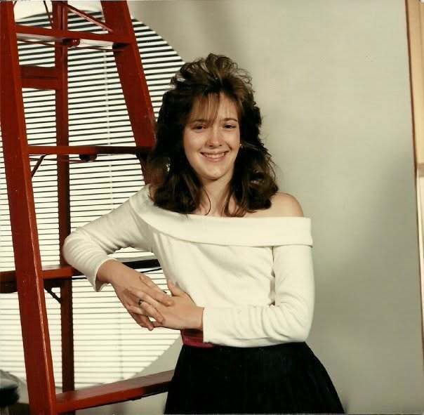 Student with Big Hair