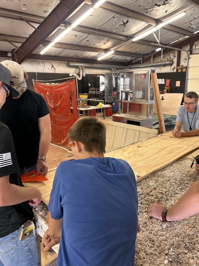 Ag Structures students turned scrap wood into a new table for the classroom!