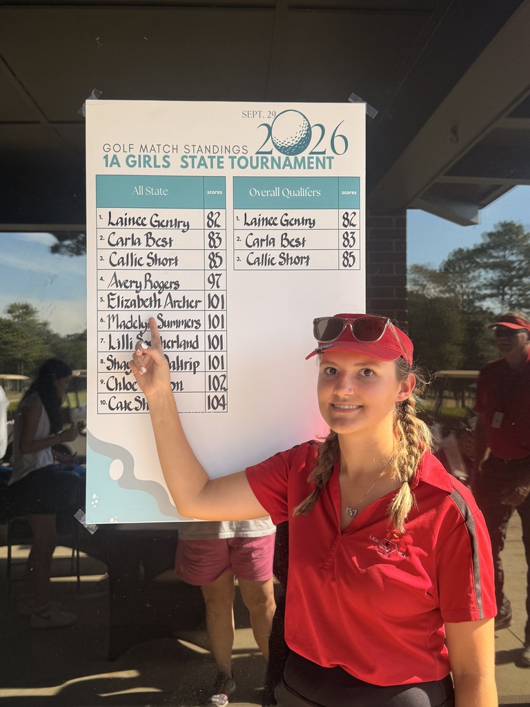 Congratulations to the Lead Hill Lady Tigers golf team. They competed in the State Tournament yesterday and finished 7th  place as a team. Senior, Elizabeth Archer, made All-State and tied for fifth place individually. Great job, Lady Tigers! 🐯⛳