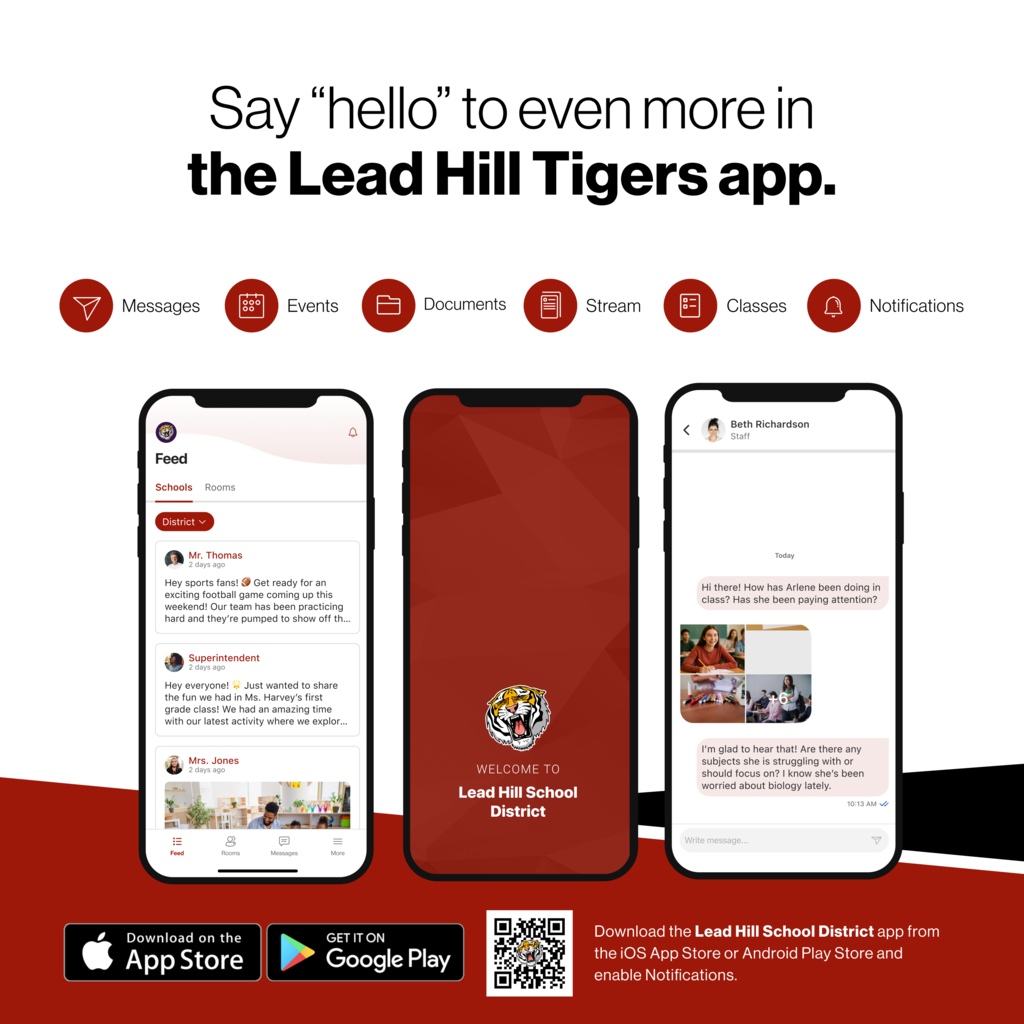 Say hello to even more in the Lead Hill Tigers app