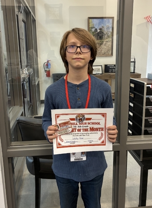7-8 Student of Month for September