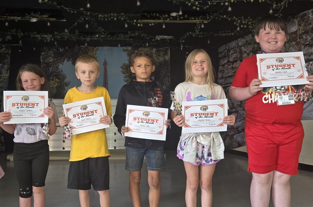 Elementary Students of Month for September