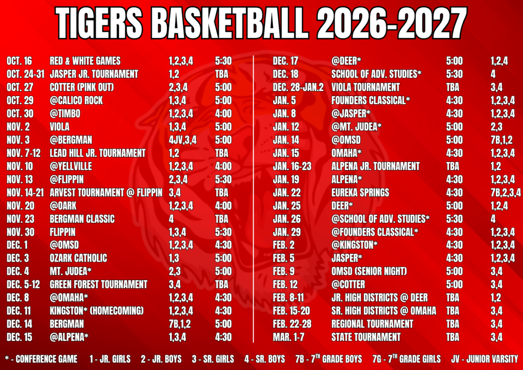 Tigers Basketball 2026-2027