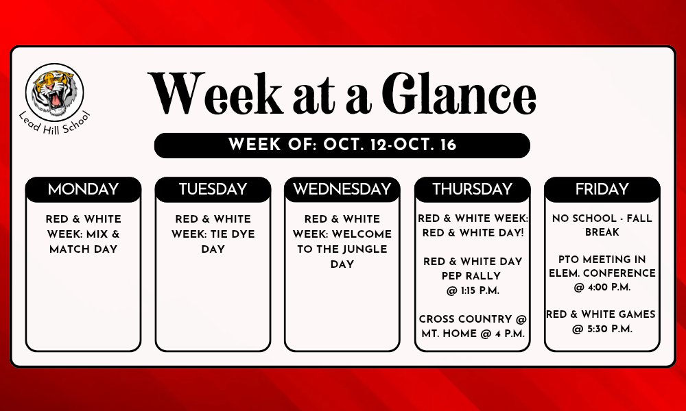 Week at a glance
