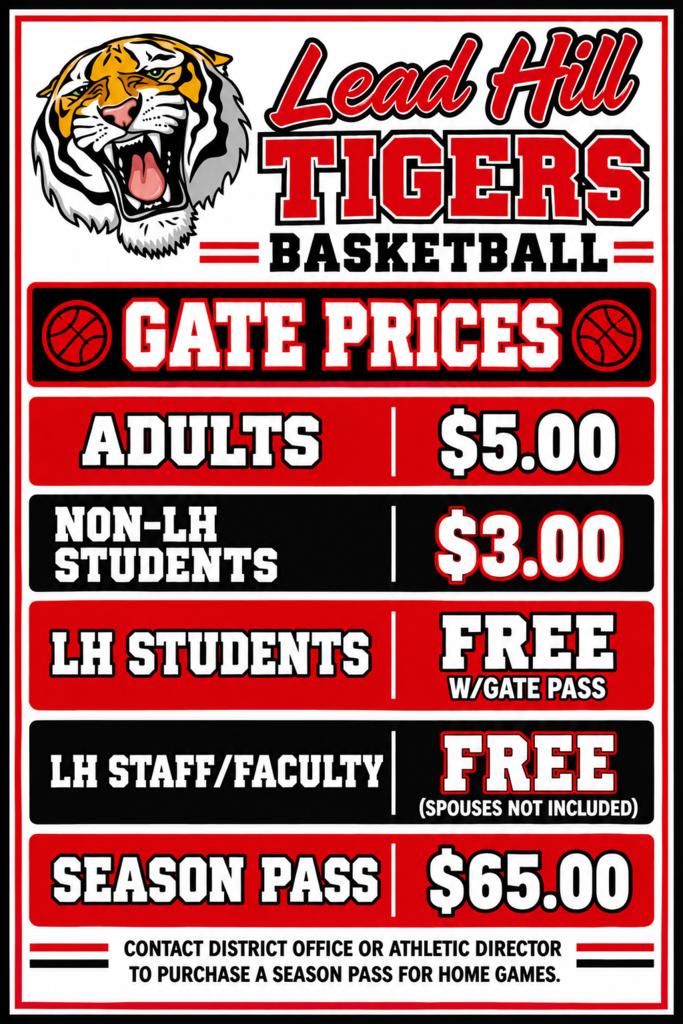 Gate Price Info for 2026-2027 Basketball Season