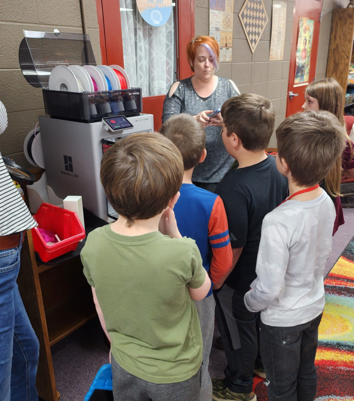 Teacher with Students