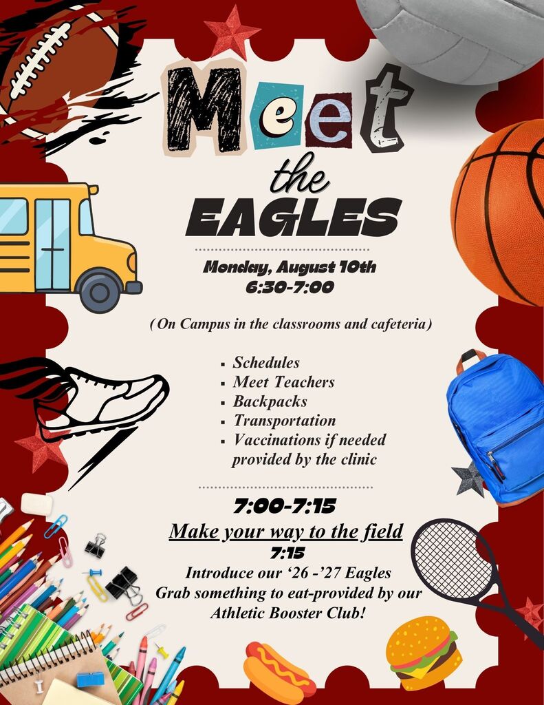 Meet the Eagles August 10, 2026 from 6:30p - 7:00pm