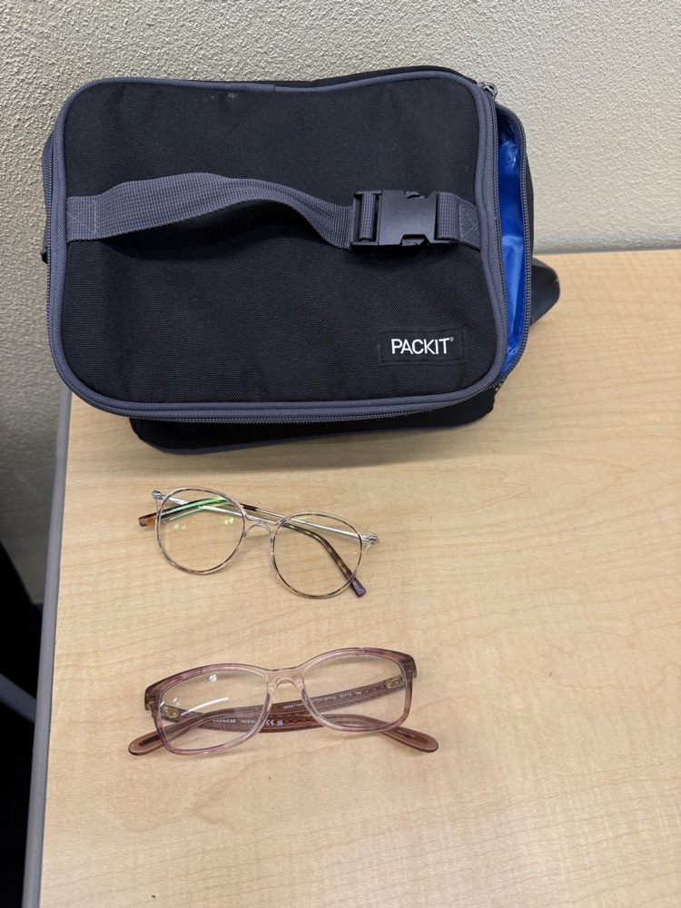 lunch box and glasses