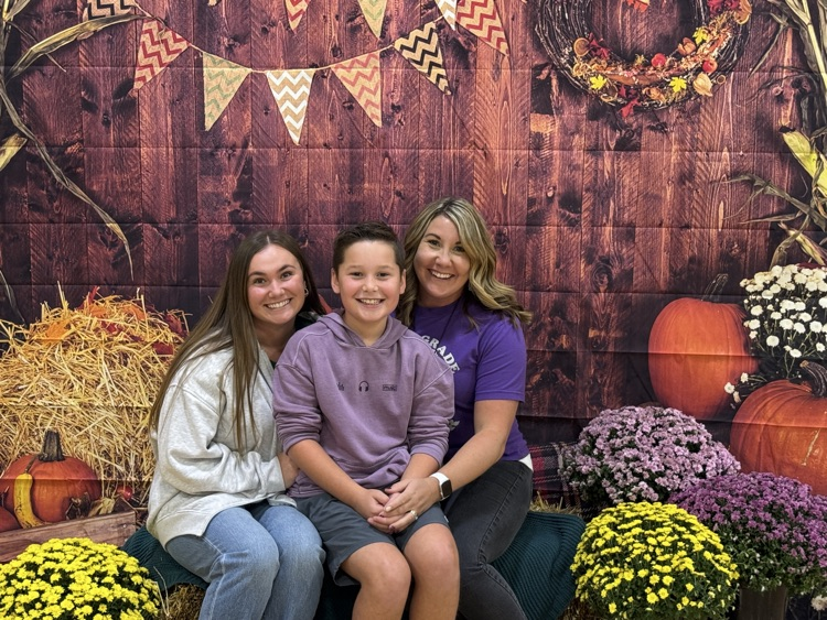 Eli G and Sister, Taylor. Mom also snuck in the picture while she was at work! 