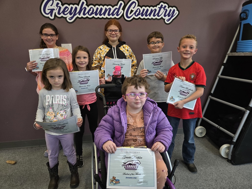 November Elementary Students of the Month