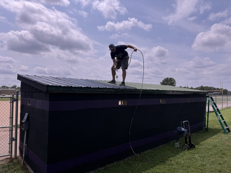 Jesse painting roof