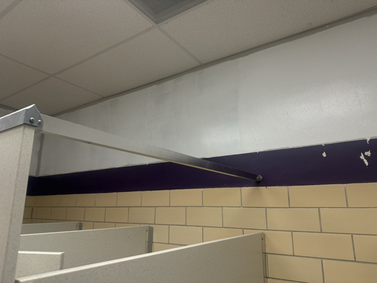 gym lobby restroom painted