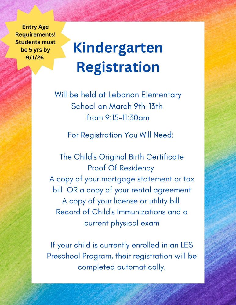 Kindergarten Registration