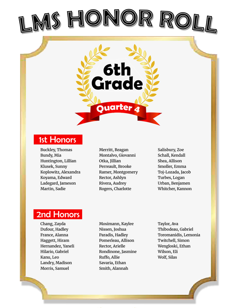 6th grade honors